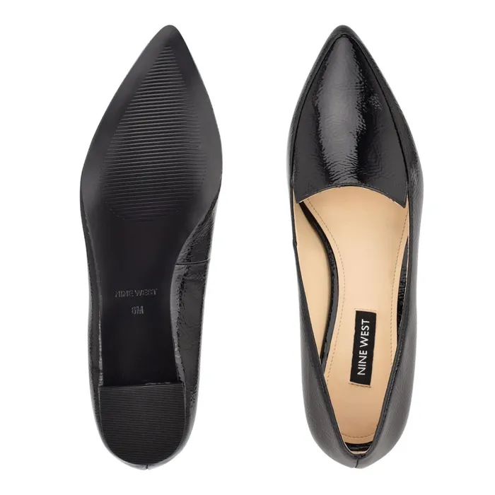 Abay Smoking Flats Black Women Nine West Loafers and Tailored Flats Abay Smoking Flats Black Women Nine West Loafers and Tailored Flats