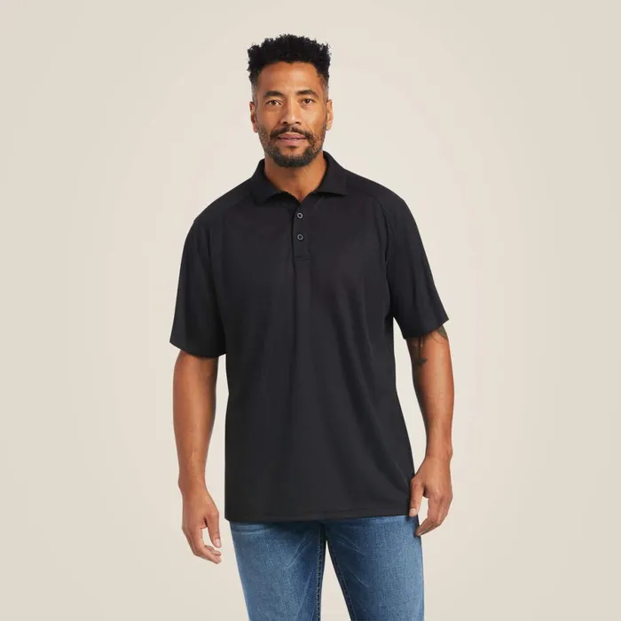 AC Polo Black Men Ariat TShirts and Polos