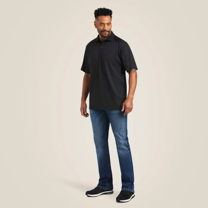 AC Polo Black Men Ariat TShirts and Polos