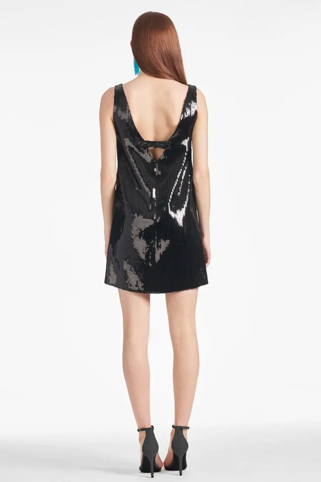 Addy Dress 8211 Black Sequins Women Sachin and Babi Sleeveless