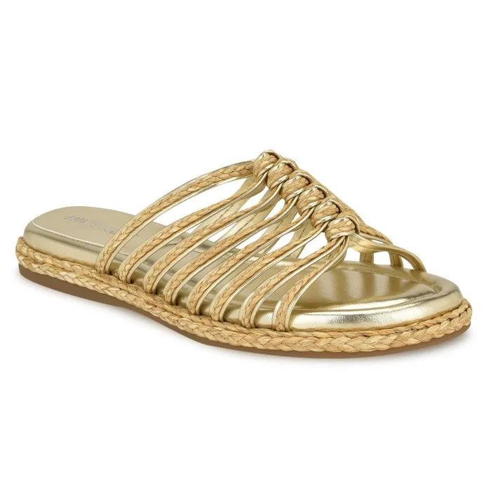 Adila Flat Espadrille Sandals Natural Raffia Women Nine West Low Heel Adila Flat Espadrille Sandals Natural Raffia Women Nine West Low Heel