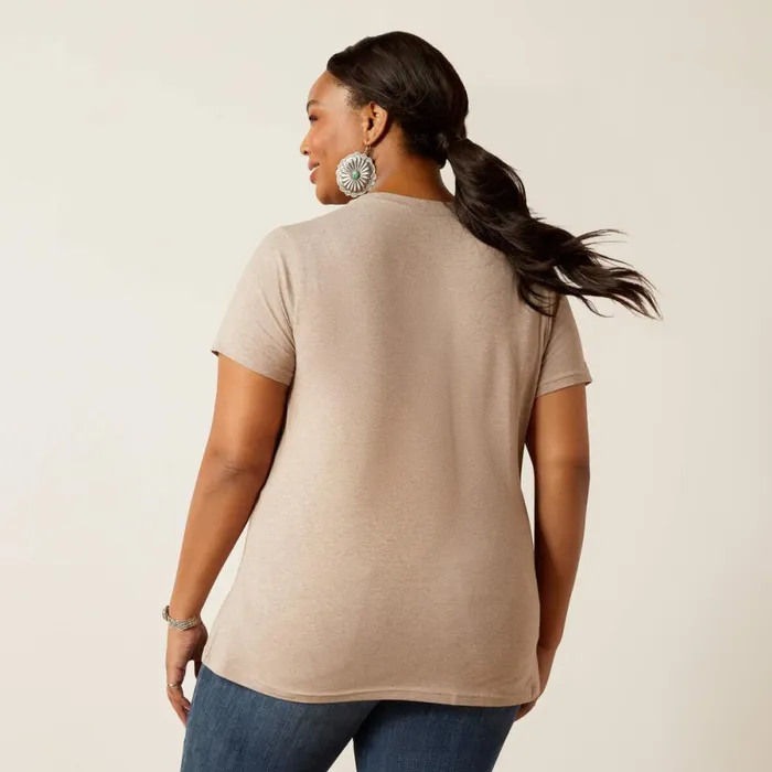 Adventure Tee TShirt Oatmeal Heather Women Ariat TShirts and Tops Adventure Tee TShirt Oatmeal Heather Women Ariat TShirts and Tops