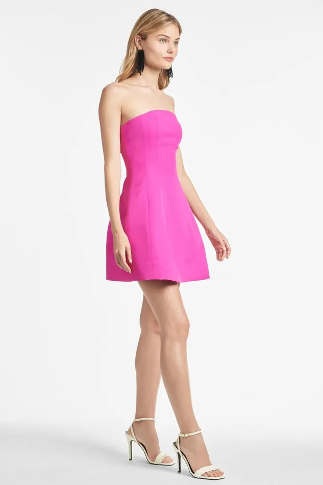 Alanna Dress 8211 Cerise Women Sachin and Babi Strapless