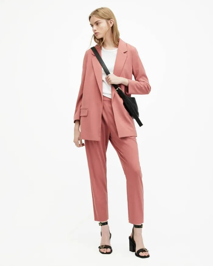 Aleida Lightweight Tri Pants Rich Pink Women AllSaints Pants and Leggings