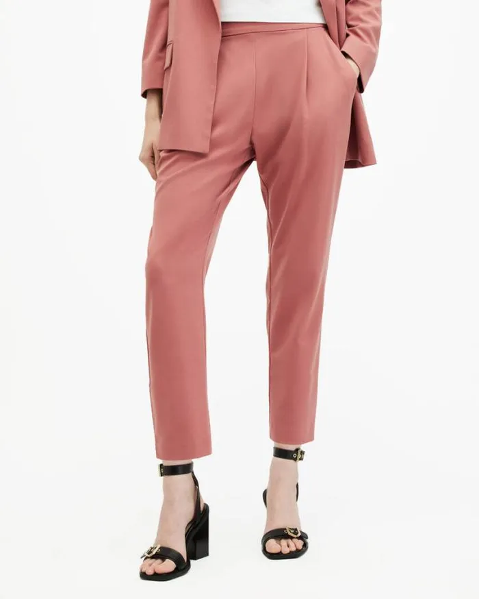 Aleida Lightweight Tri Pants Rich Pink Women AllSaints Pants and Leggings