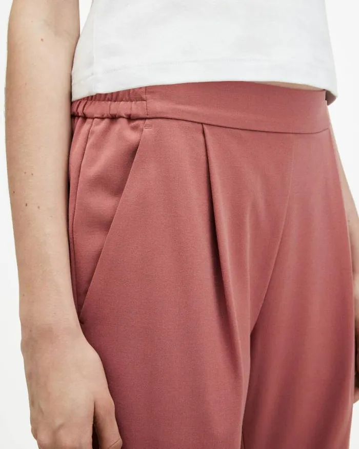 Aleida Lightweight Tri Pants Rich Pink Women AllSaints Pants and Leggings