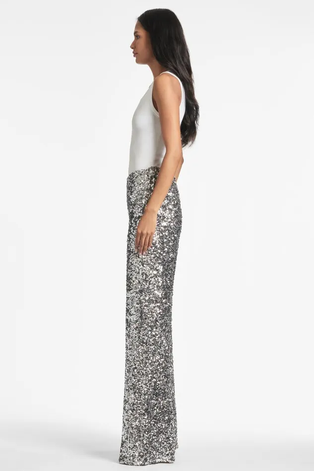 Alli Pant 8211 Silver Sequins Women Sachin and Babi Pants and Jumpsuits