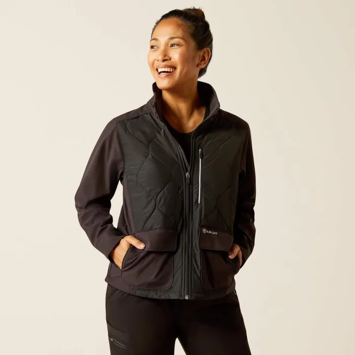 Ambroise Insulated Scrub Jacket Black Women Ariat Scrubs