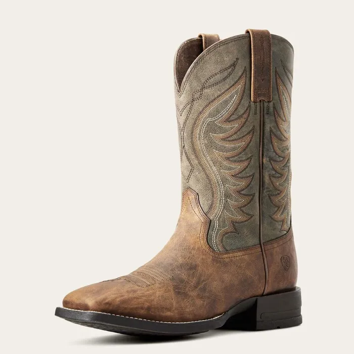 Amos Cowboy Boot Sorrel Crunch Men Ariat Western Boots