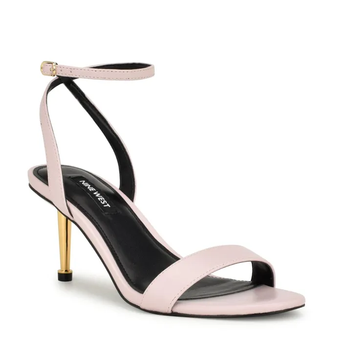 Anny Ankle Strap Heeled Sandals Baby Pink Women Nine West Sandals Anny Ankle Strap Heeled Sandals Baby Pink Women Nine West Sandals