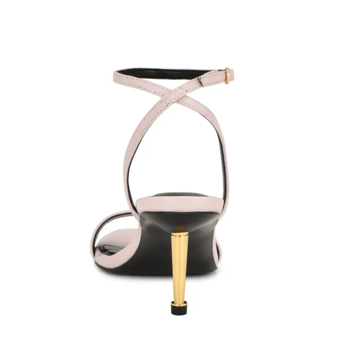 Anny Ankle Strap Heeled Sandals Baby Pink Women Nine West Sandals Anny Ankle Strap Heeled Sandals Baby Pink Women Nine West Sandals