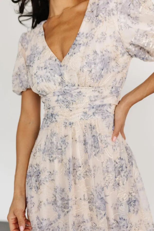 Ardley Maxi Dress Cream Blue Women Baltic Born Maxi Dresses