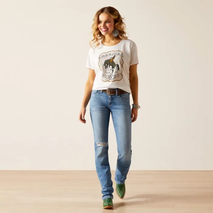 Ariat American Cowboy TShirt White Women Ariat TShirts and Tops Ariat American Cowboy TShirt White Women Ariat TShirts and Tops