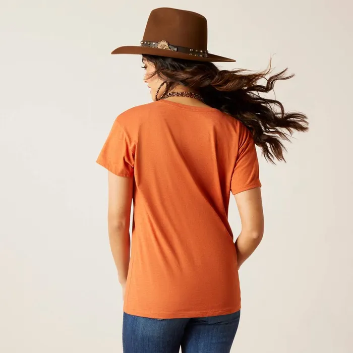 Ariat Bison Skull TShirt Adobe Heather Women Ariat TShirts and Tops Ariat Bison Skull TShirt Adobe Heather Women Ariat TShirts and Tops