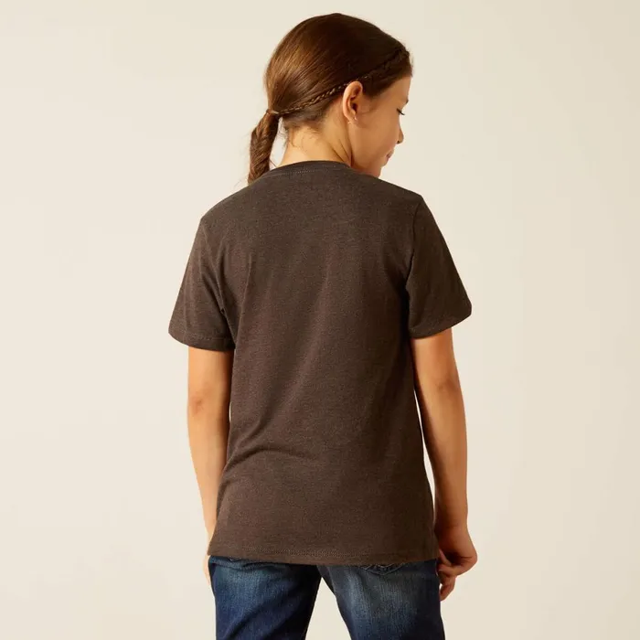 Ariat Mountain Patterns TShirt Charcoal Heather Kids Ariat TShirts and Polos Ariat Mountain Patterns TShirt Charcoal Heather Kids Ariat TShirts and Polos