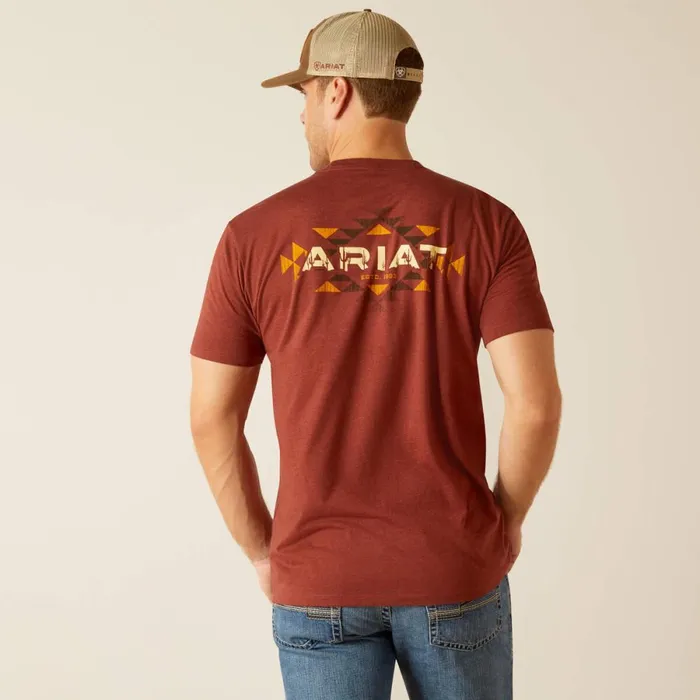 Ariat SW Cacti TShirt Rusty Heather Men Ariat TShirts and Polos
