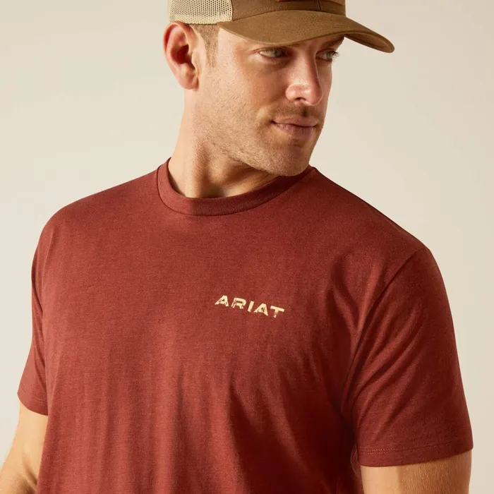 Ariat SW Cacti TShirt Rusty Heather Men Ariat TShirts and Polos Ariat SW Cacti TShirt Rusty Heather Men Ariat TShirts and Polos