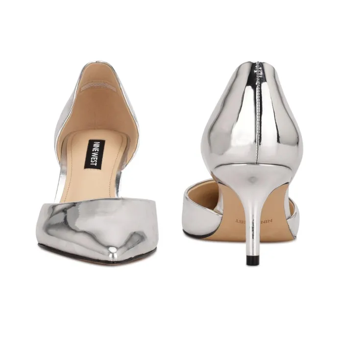Arive Pointy Toe Pumps Silver Mirror Metallic Women Nine West Pumps Arive Pointy Toe Pumps Silver Mirror Metallic Women Nine West Pumps