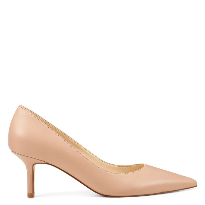 Arlene Pointy Toe Pumps Blush Leather Women Nine West Pumps