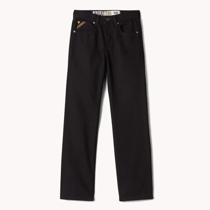 B5 Slim Stretch Legacy Straight Jean Black Kids Ariat Jeans B5 Slim Stretch Legacy Straight Jean Black Kids Ariat Jeans