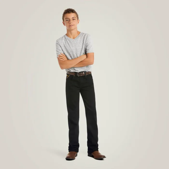 B5 Slim Stretch Legacy Straight Jean Black Kids Ariat Jeans B5 Slim Stretch Legacy Straight Jean Black Kids Ariat Jeans
