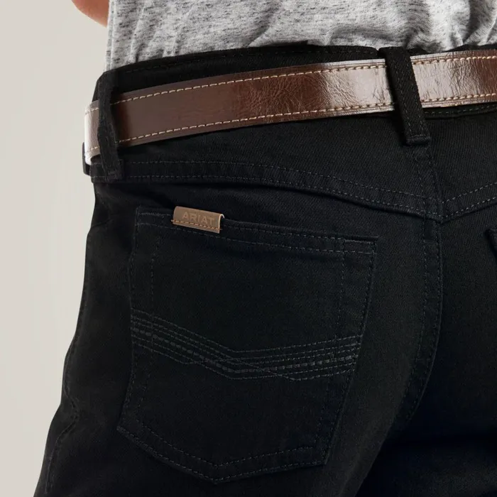 B5 Slim Stretch Legacy Straight Jean Black Kids Ariat Jeans B5 Slim Stretch Legacy Straight Jean Black Kids Ariat Jeans