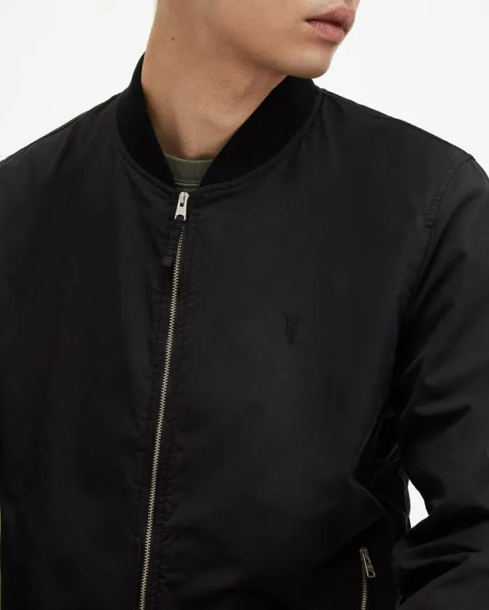 Bassett Bomber Jacket Black Men AllSaints Jackets and Coats
