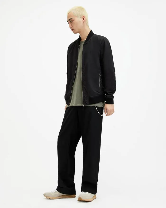 Bassett Bomber Jacket Black Men AllSaints Jackets and Coats