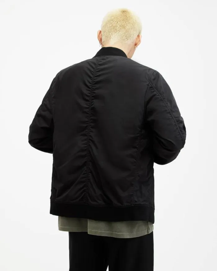 Bassett Bomber Jacket Black Men AllSaints Jackets and Coats