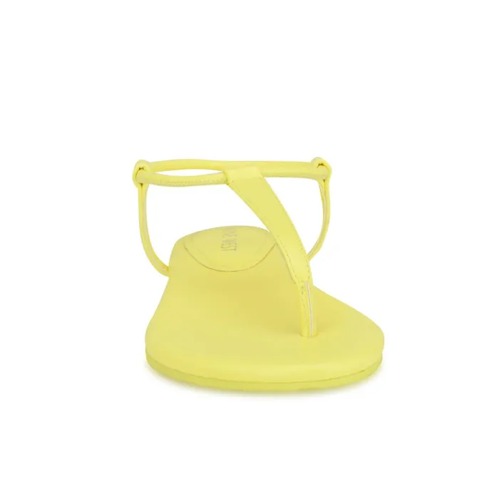 Bassie Flat Sandals Yellow Women Nine West Flats Bassie Flat Sandals Yellow Women Nine West Flats
