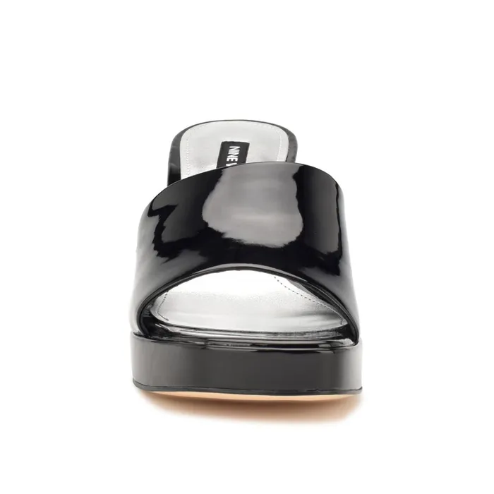 Beez Platform Sandals Black Patent Women Nine West Platforms Beez Platform Sandals Black Patent Women Nine West Platforms