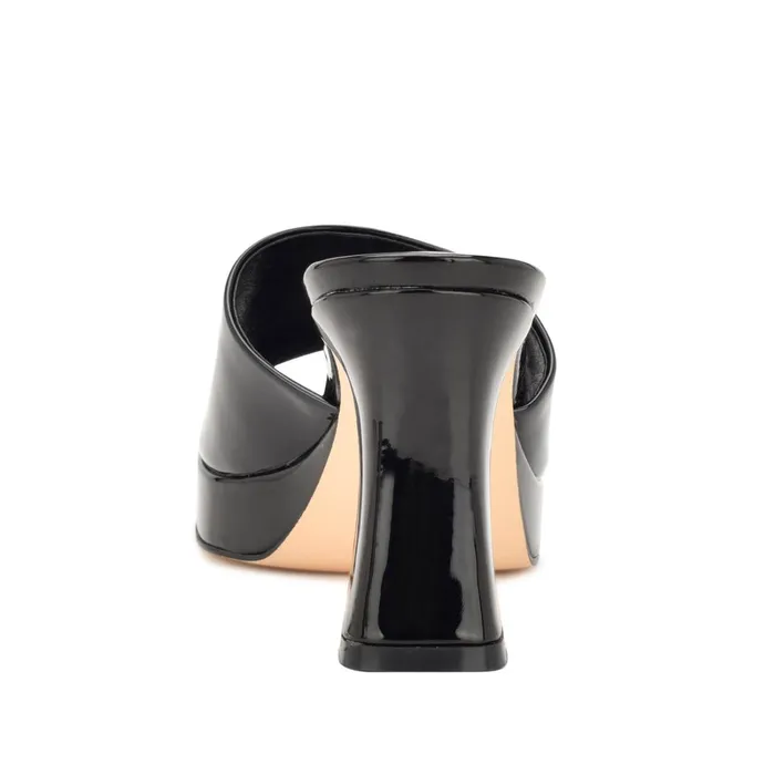 Beez Platform Sandals Black Patent Women Nine West Platforms Beez Platform Sandals Black Patent Women Nine West Platforms
