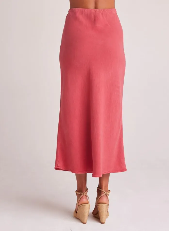 Bella Dahl Bias Midi Skirt 8211 Riviera Red Women Skirts