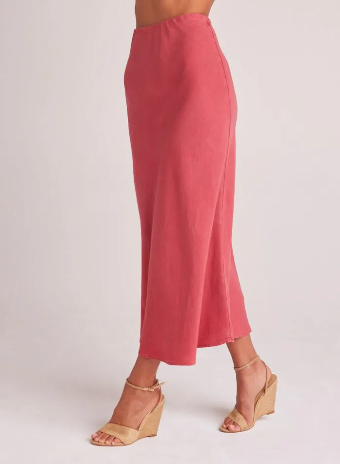 Bella Dahl Bias Midi Skirt 8211 Riviera Red Women Skirts