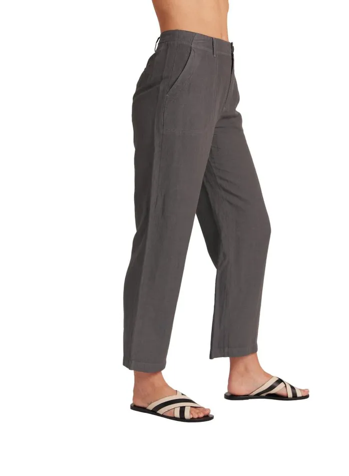 Bella Dahl Blakely Utility Wide Leg Crop 8211 Charcoal Shadow Women Pants Bella Dahl Blakely Utility Wide Leg Crop 8211 Charcoal Shadow Women Pants