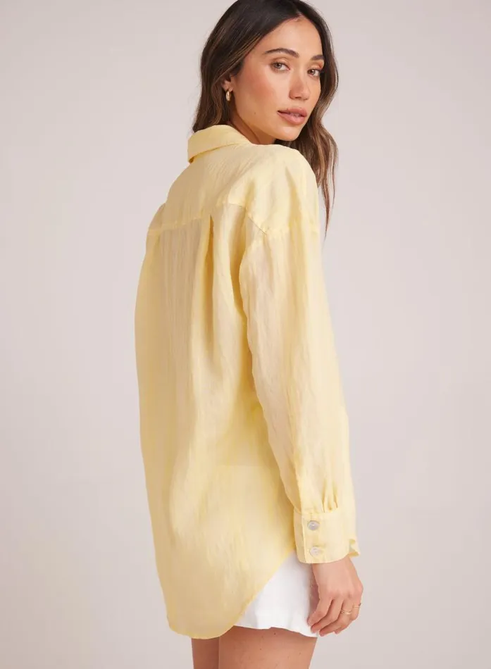 Bella Dahl Boyfriend Button Down 8211 Citron Yellow Women Button Down Bella Dahl Boyfriend Button Down 8211 Citron Yellow Women Button Down