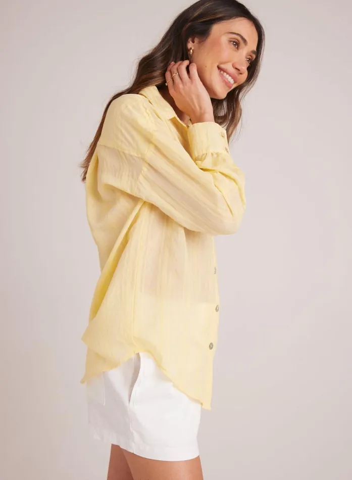 Bella Dahl Boyfriend Button Down 8211 Citron Yellow Women Button Down Bella Dahl Boyfriend Button Down 8211 Citron Yellow Women Button Down