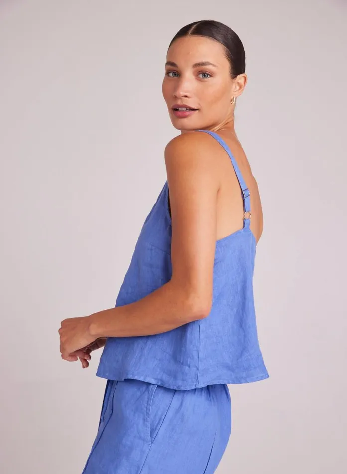 Bella Dahl Button Front Cami 8211 Bahia Blue Women Sleeveless Bella Dahl Button Front Cami 8211 Bahia Blue Women Sleeveless