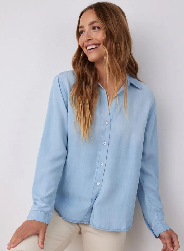 Bella Dahl Classic Button Down 8211 Sunbleach Wash Women Button Down