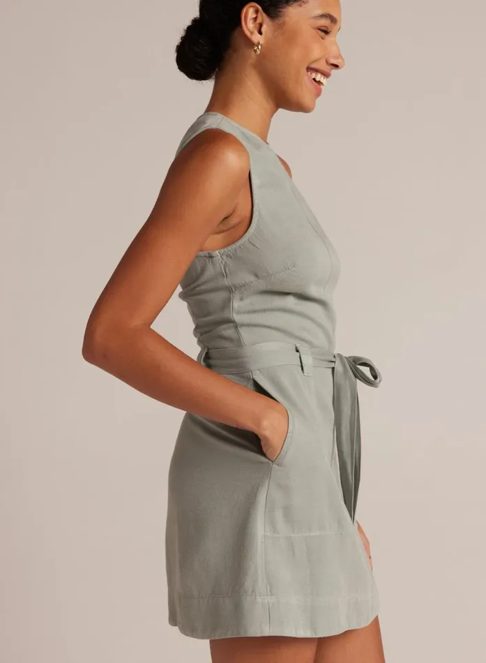 Bella Dahl Fitted Zip Back Dress 8211 Sage Oasis Women Mini Dresses Bella Dahl Fitted Zip Back Dress 8211 Sage Oasis Women Mini Dresses