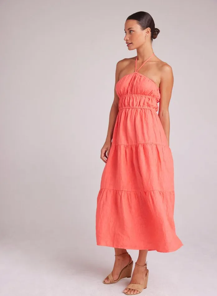 Bella Dahl Gathered Halter Midi Dress 8211 Hibiscus Bloom Women Midi Dresses Bella Dahl Gathered Halter Midi Dress 8211 Hibiscus Bloom Women Midi Dresses