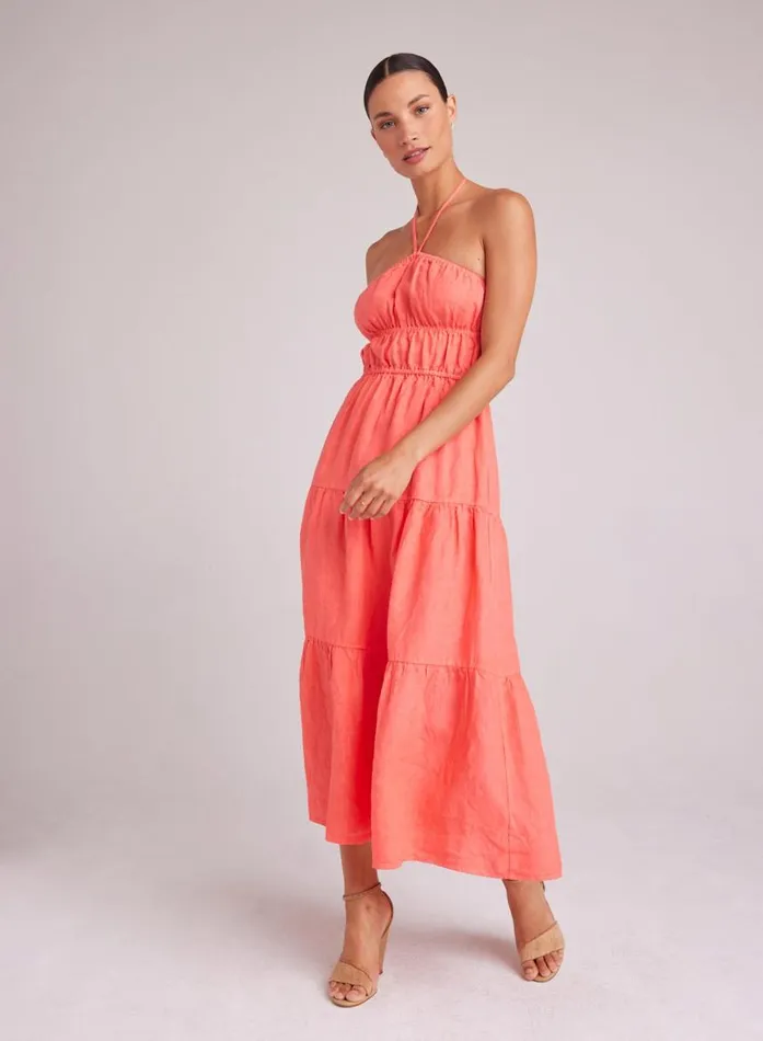 Bella Dahl Gathered Halter Midi Dress 8211 Hibiscus Bloom Women Midi Dresses Bella Dahl Gathered Halter Midi Dress 8211 Hibiscus Bloom Women Midi Dresses