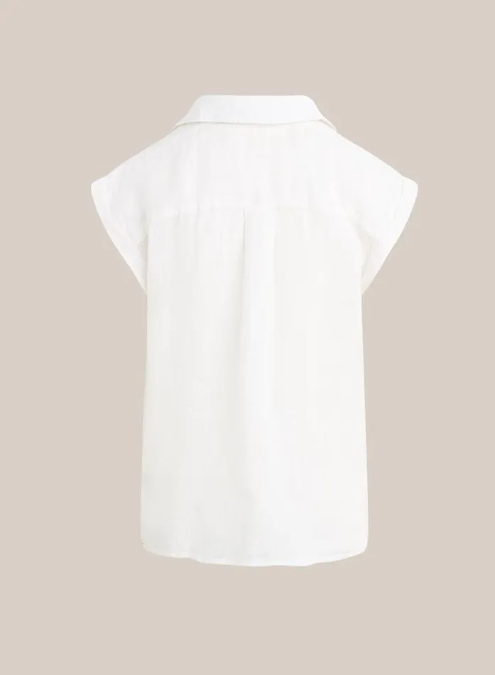 Bella Dahl Linen Short Sleeve Pullover 8211 White Women Short Sleeve Bella Dahl Linen Short Sleeve Pullover 8211 White Women Short Sleeve