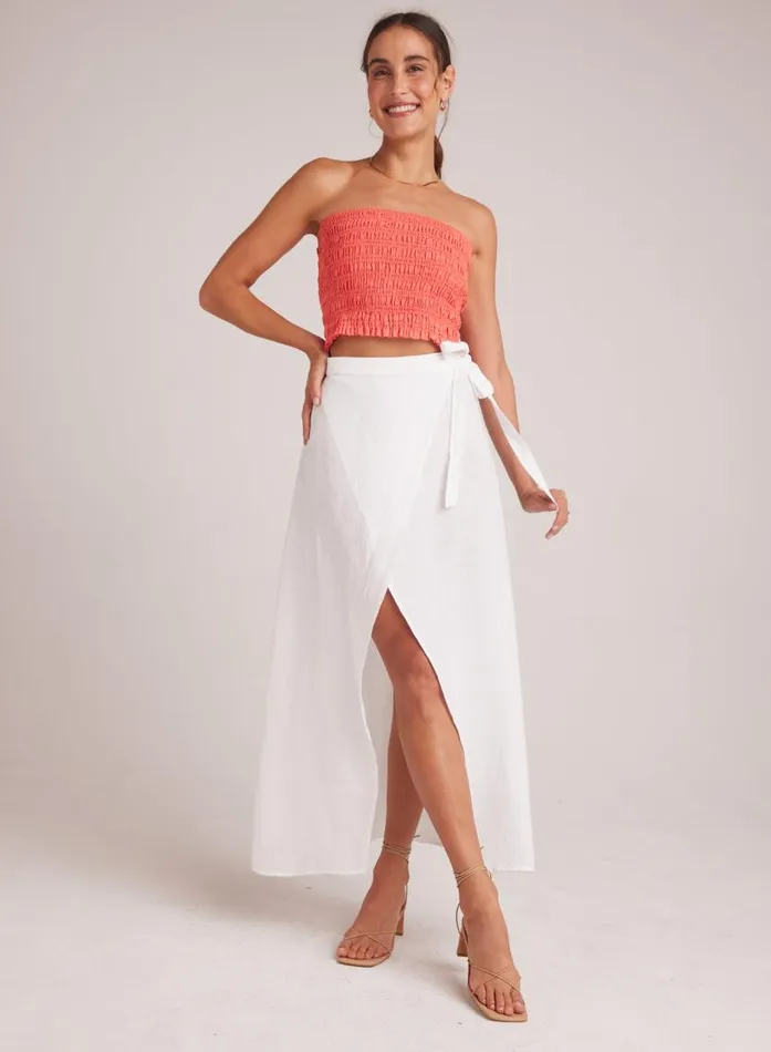 Bella Dahl Maxi Wrap Skirt 8211 White Women Skirts