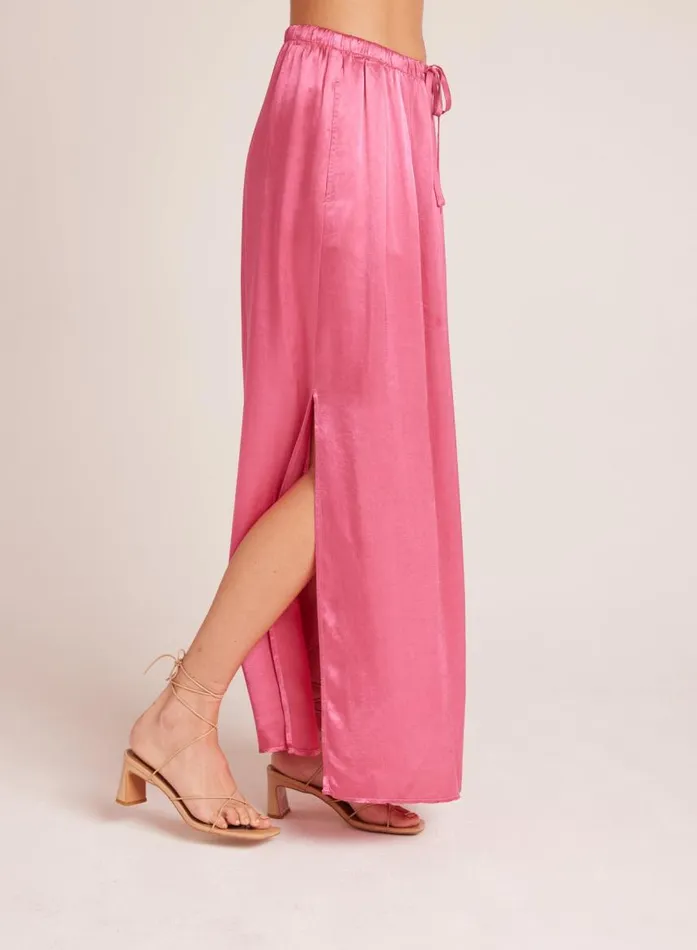 Bella Dahl Pleat Front Maxi Skirt 8211 Tidal Pink Women Skirts