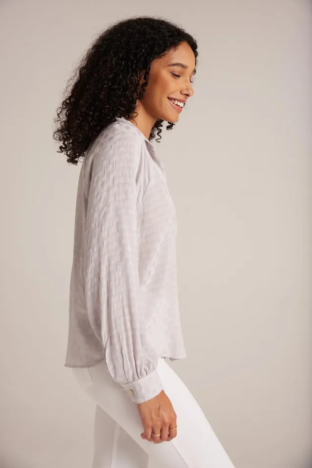 Bella Dahl Round Hem Bishop Sleeve Shirt 8211 Silver Pearl Women Button Down Bella Dahl Round Hem Bishop Sleeve Shirt 8211 Silver Pearl Women Button Down