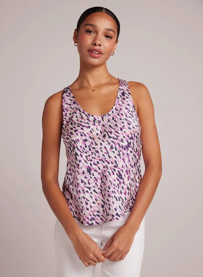 Bella Dahl Scoop Neck Tank 8211 Confetti Print Women Sleeveless