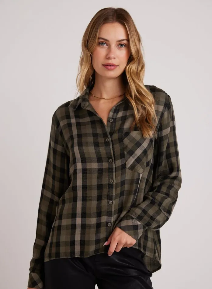 Bella Dahl Slouchy Pocket Button Down 8211 Olive Plaid Women Button Down Bella Dahl Slouchy Pocket Button Down 8211 Olive Plaid Women Button Down