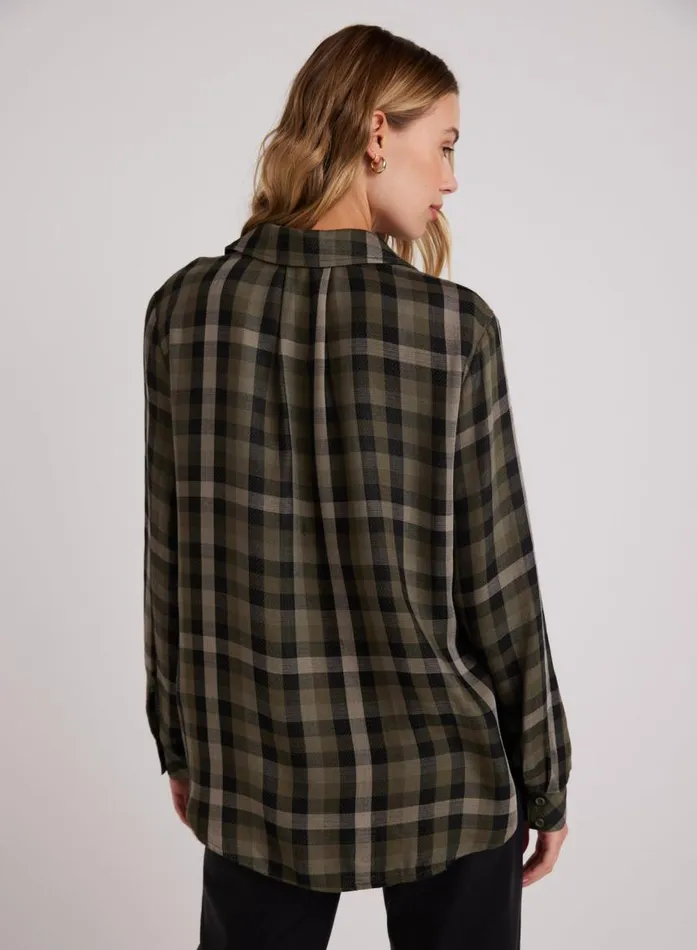 Bella Dahl Slouchy Pocket Button Down 8211 Olive Plaid Women Button Down Bella Dahl Slouchy Pocket Button Down 8211 Olive Plaid Women Button Down