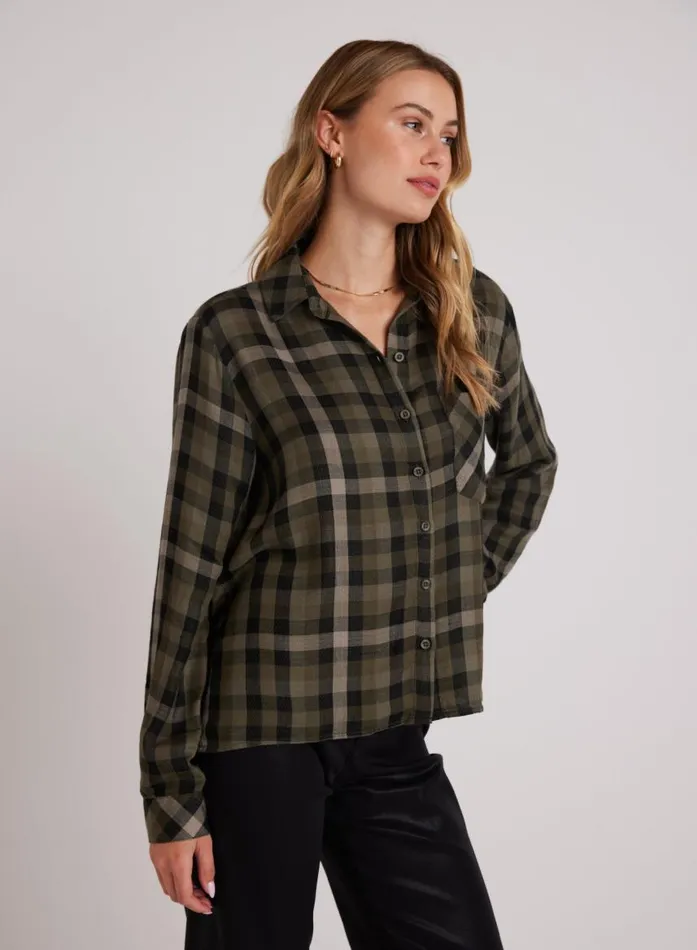 Bella Dahl Slouchy Pocket Button Down 8211 Olive Plaid Women Button Down Bella Dahl Slouchy Pocket Button Down 8211 Olive Plaid Women Button Down